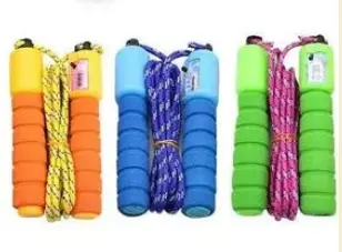 Adjustable Foam Handle PVC Jump / Skipping Rope – 9Ft