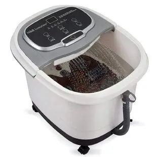 Fashionable Foot Bath Massager With Adjustable Timing And Temperature, Bubble Generator And Rotary Massager