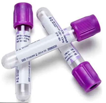 Purple Top Vacutainer EDTA 100’s – Reliable Anticoagulated Blood Collection Tubes