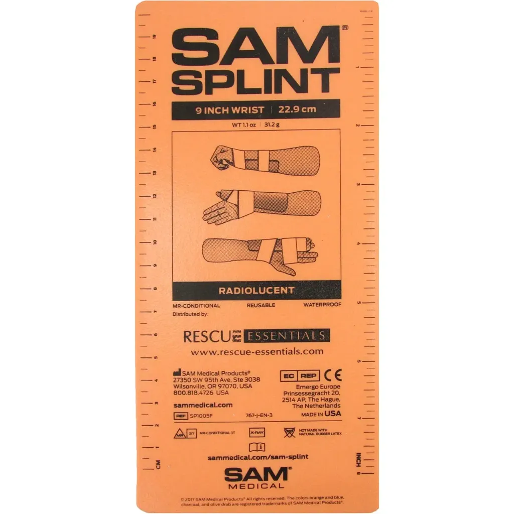SAM Splint 9" – Compact, Moldable & Effective Finger and Small Limb Immobilization Splint