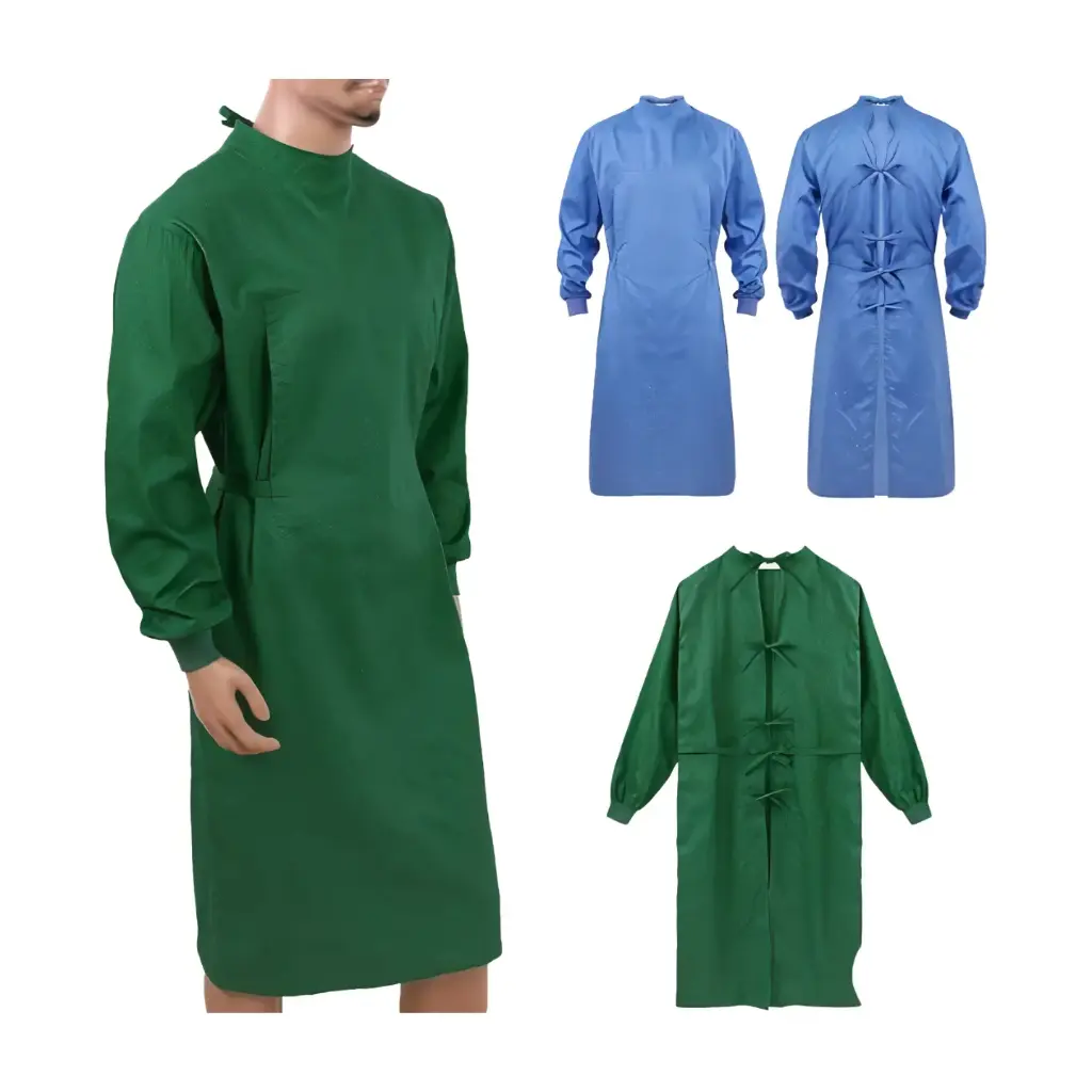 Theatre Surgical Gown (Reusable) – Durable, Autoclavable Medical Gown for Operating Theatres 