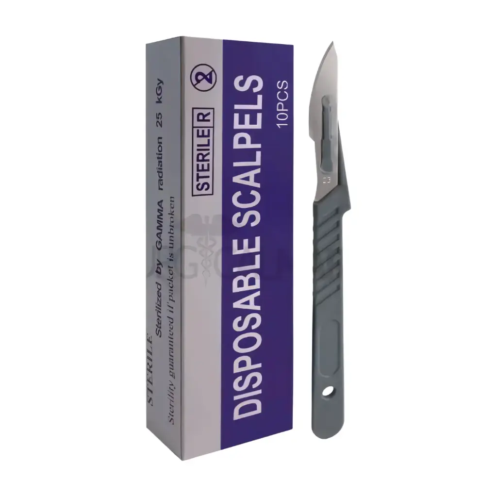 Disposable Surgical Blade Size 23 with Handle – 10’s Pack