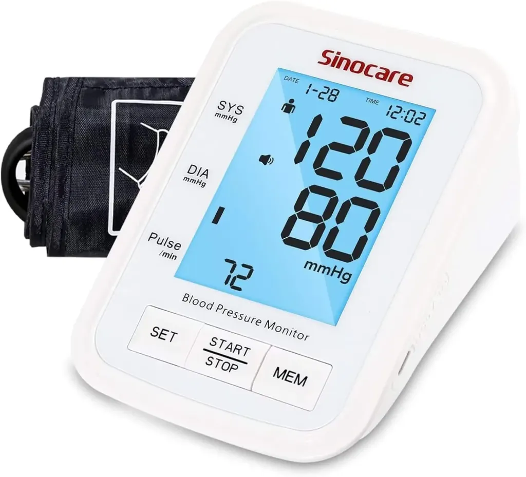 Sinocare Automatic Upper Arm Blood Pressure Monitor (Model BA-816)