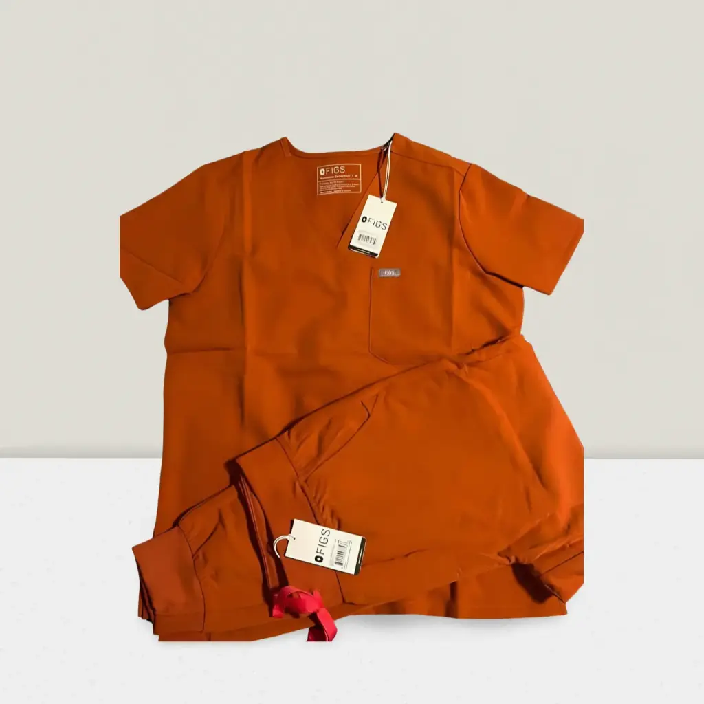 Medical Scrubs Set – Professional Top & Pants (Teal Green, Small)