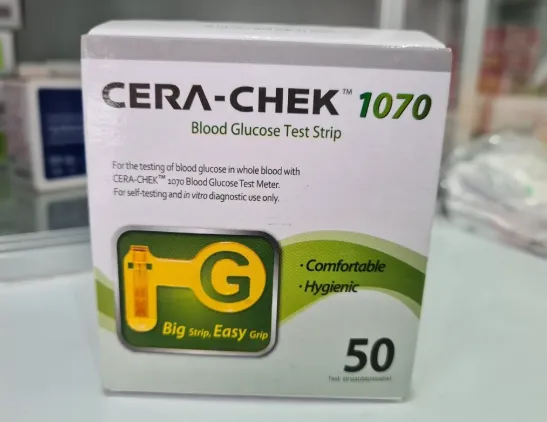 Cerachek Glu Strips 50s – Accurate, Fast & Easy Blood Glucose Testing