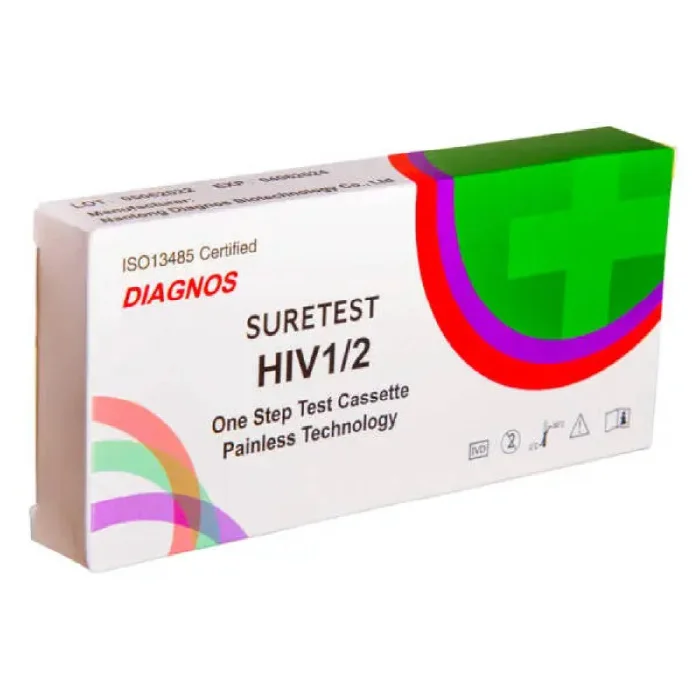 Home/Self Test  HIV 1/2 Rapid Test Cassette – With Buffer, Lancet & Alcohol Swab
