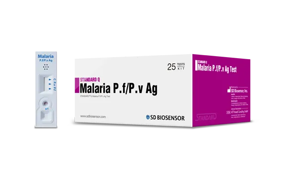 Standard Q Malaria Plasmodium falciparum (Pf) Antigen Rapid Test – SD Biosensor | Pack of 25 Tests