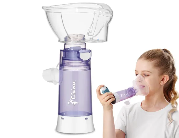 HealthyFlow Adult Inhaler Chamber (Valved mask holding chamber for nebulizer inhalers)