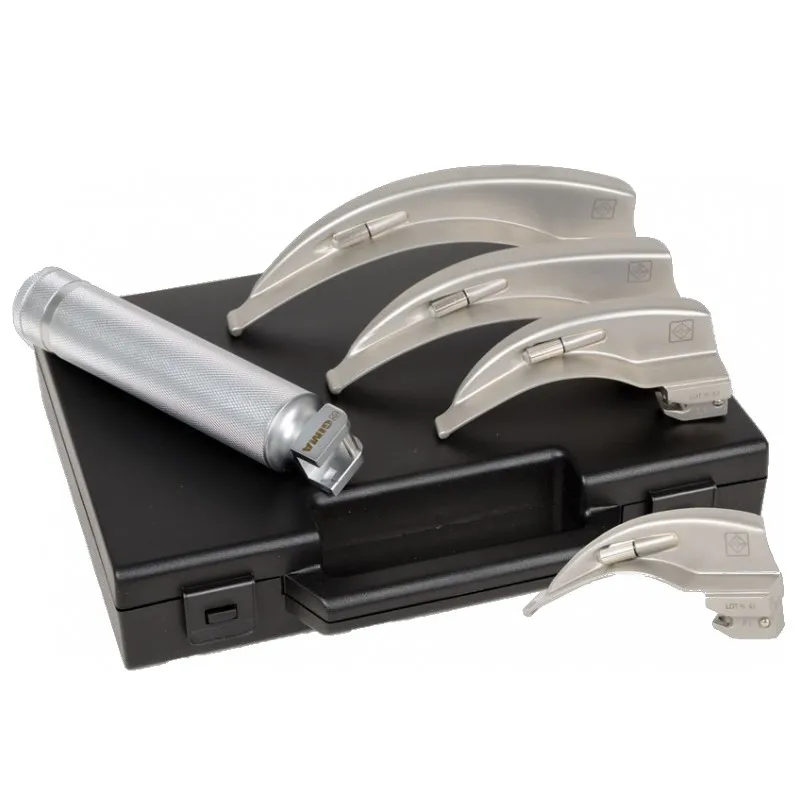 Macintosh Bulb Laryngoscope  with 3 blades (Mac 2,3,4)  