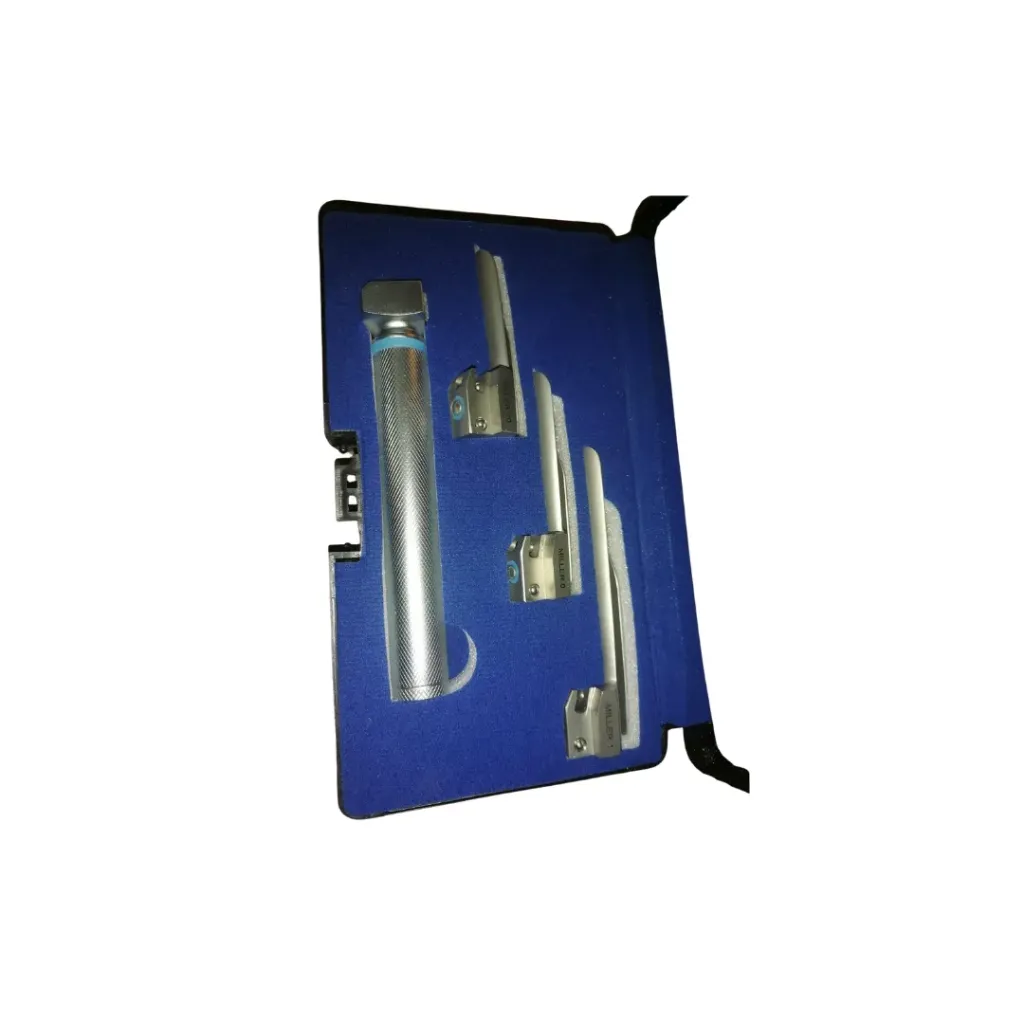 Miller Fiber Optic Laryngoscope  with 3 blades (Mil 00,0,1)    