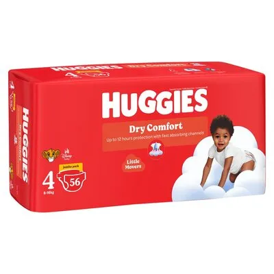 Huggies Dry Comfort S5 4*56's
