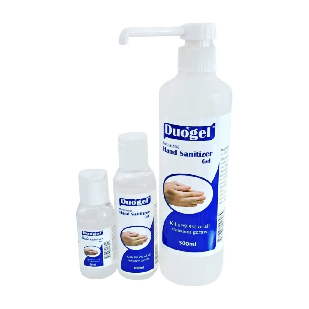 Duogel Hand Sanitizer Gel (Isopropanol 70% w/v) (non-Perfumed and non coloured)