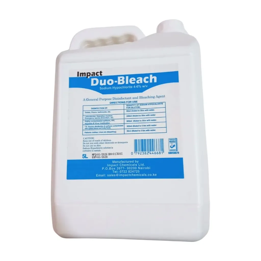 Duo Bleach/ Sodium Hypochlorite 5l (3.5% & 4-6%)