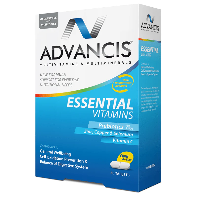Advancis Essential Tabs 30’s – Complete Daily Multivitamin & Mineral Support