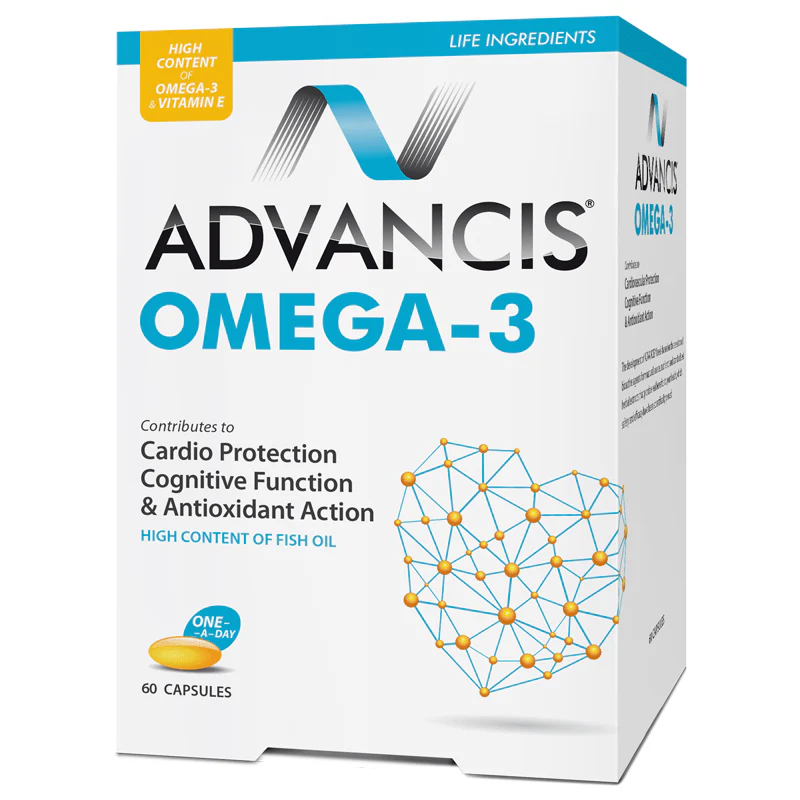 Advancis Omega-3 Capsules 60’s – Heart, Brain & Joint Health Support