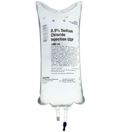 Normal Saline 0.9% w/v  Collapsible– 1 Litre
