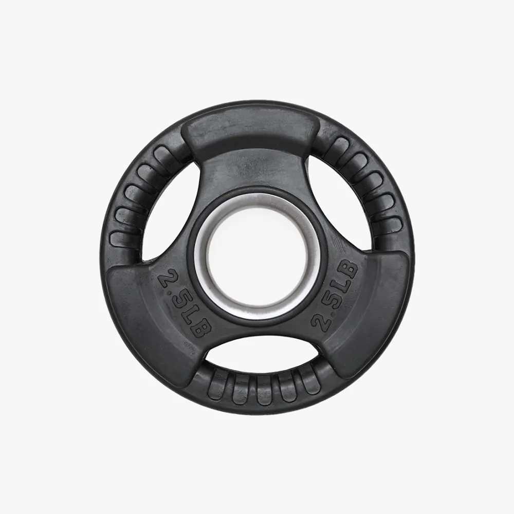 Olympic Weight Plate 2.5kg Iron Ore Inside With Black Plastic Finishing