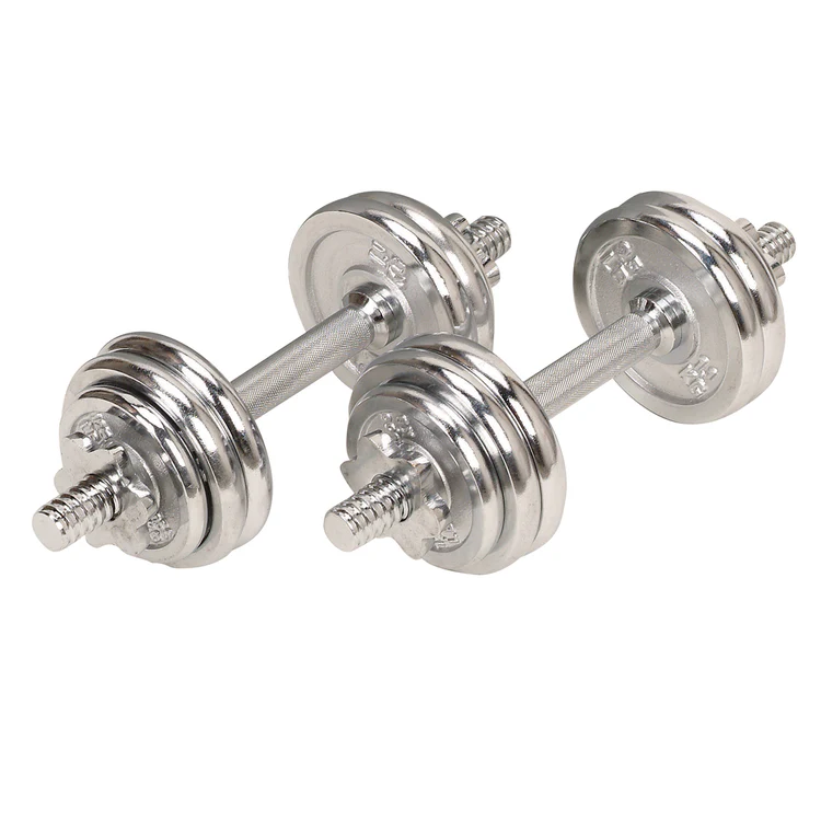 Chrome Plated Dumbbells(15kg/set)