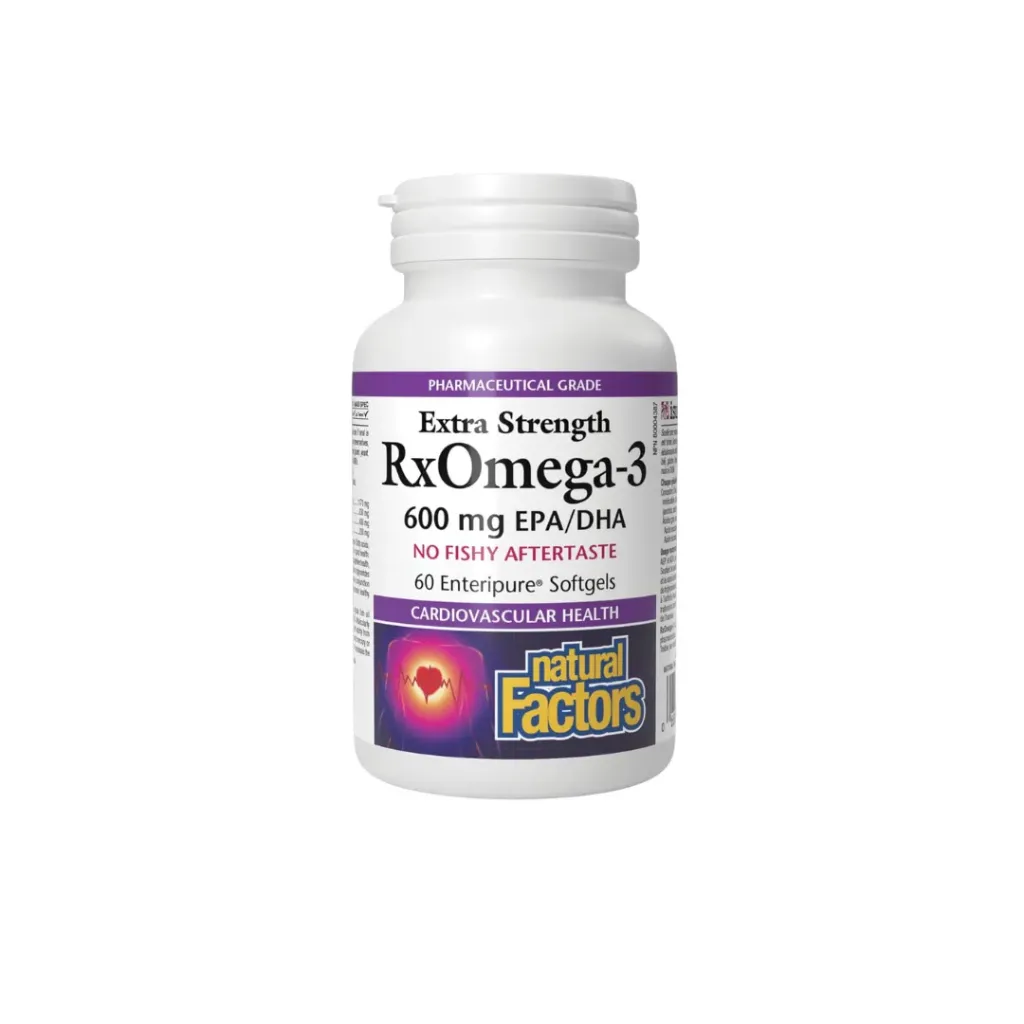 Natural Factors RxOmega-3-Extra Strength (600mg) 60's