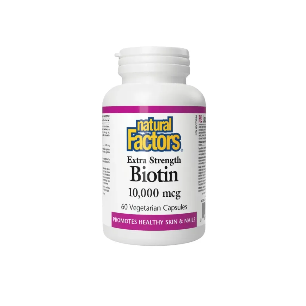 Natural Factors Biotin-Extra Strength 10,000mcg 60's