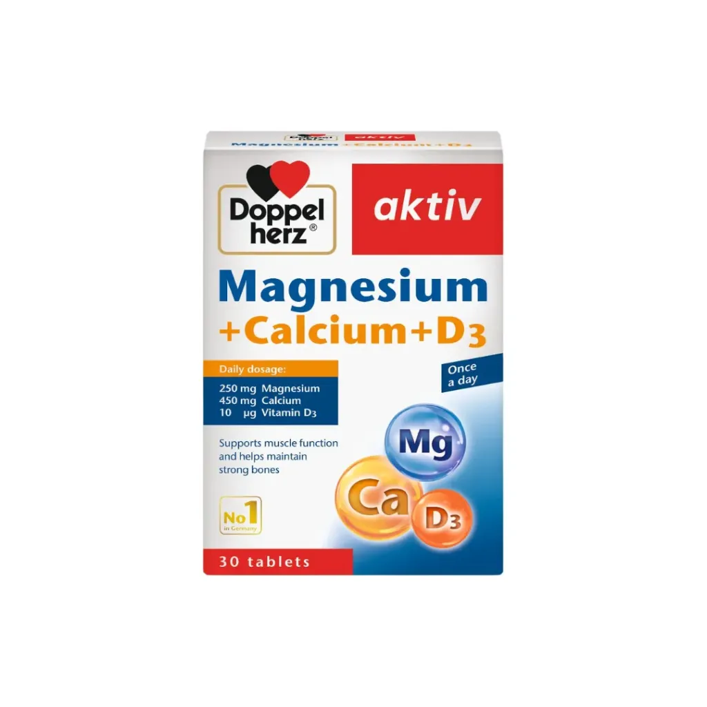 Doppel Herz(aktiv)-Magnesium+Calcium+D3 (90's)