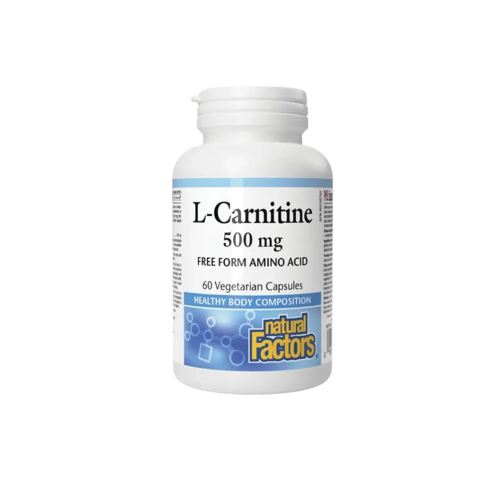 Natural Factors-L-Carnitine 500mg(Free Form Amino Acid) 60's