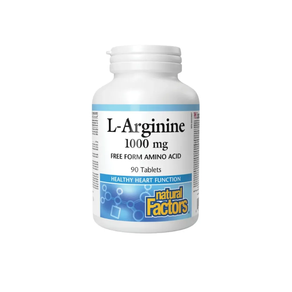 Natural Factors-L-Arginine 1000mg(Free Form Amino Acid)90's