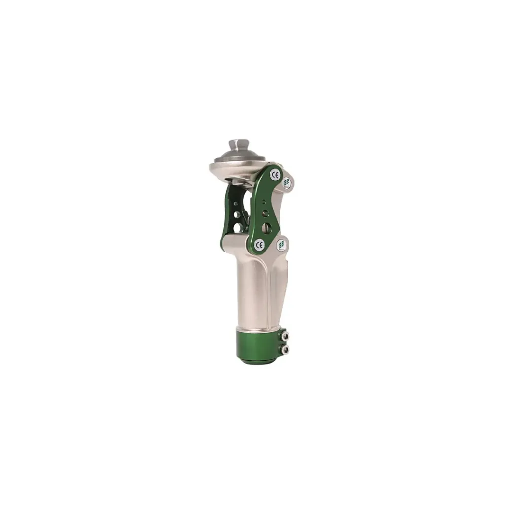 TK 4 Bar Linkage Knee with Socket Adaptor Polycentric Four-Bar Linkage Prosthetic Knee Joint – Stainless Steel, Proximal Long Plate Attachment, Male Attachments