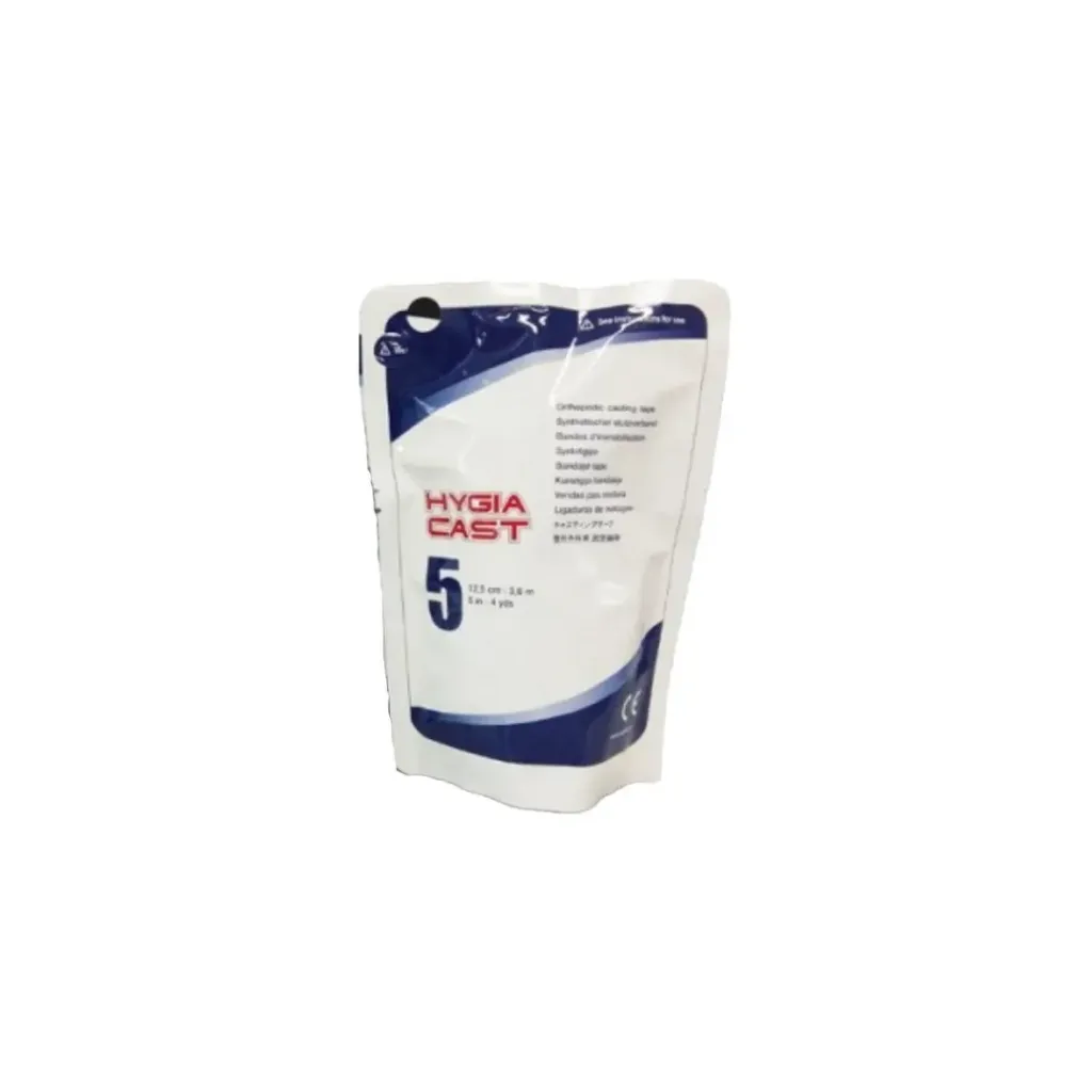 Hygiacast 5" White Fiberglass Cast Tape for Orthopedic Immobilization