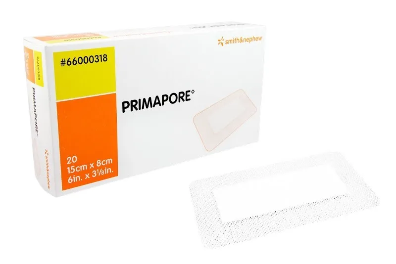 Primapore 10 × 20 cm (Per Piece)- Sterile Adhesive Wound Dressing -Smith & Nephew