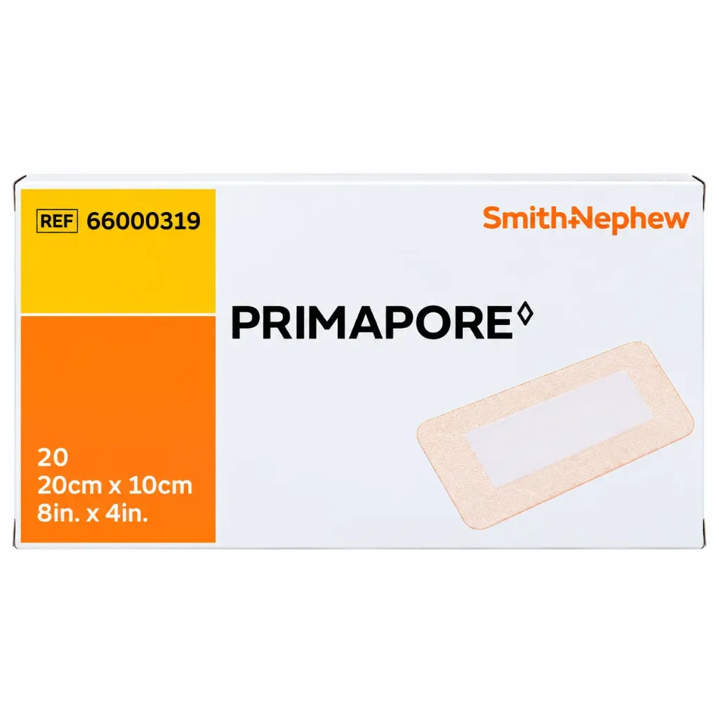 Primapore 10 × 20 cm (Per Piece)- Sterile Adhesive Wound Dressing -Smith & Nephew