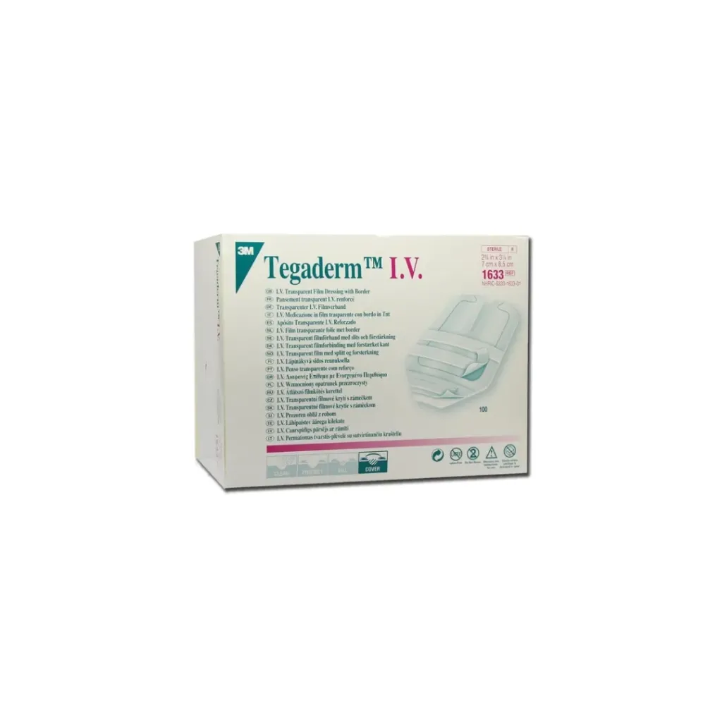 3M Tegaderm™ I.V. Dressing 7×8.5 cm – 100 Pieces
