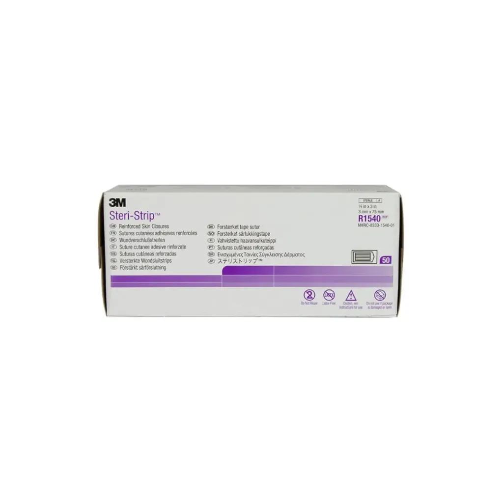 3M Steri-Strip™ Adhesive Skin Closures 1/8″ × 3″ (75 mm) – 50 Pieces