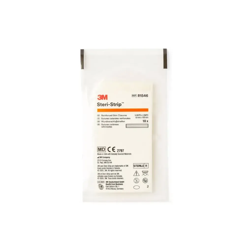 3M Steri-Strips™ Adhesive Skin Closures 1/2″ × 4″ – 50 Pieces