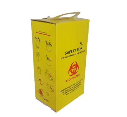 Biohazard Safety Box 5L – Secure, Puncture-Proof Container for Medical Waste Disposal (Yellow)