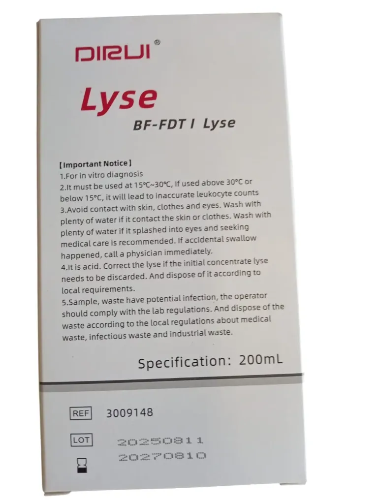 BF-FDTI Lyse Hematology 5-Diff Reagent for DIRUI Hematology Analyzers