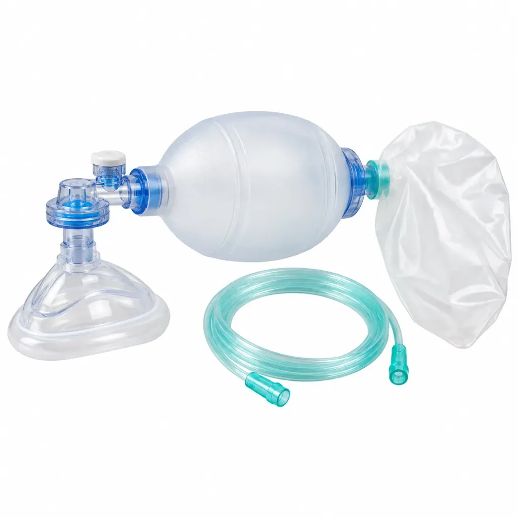 Disposable Ambu Bag Adult (PVC)– Single-Use Manual Resuscitator for Emergency Ventilation