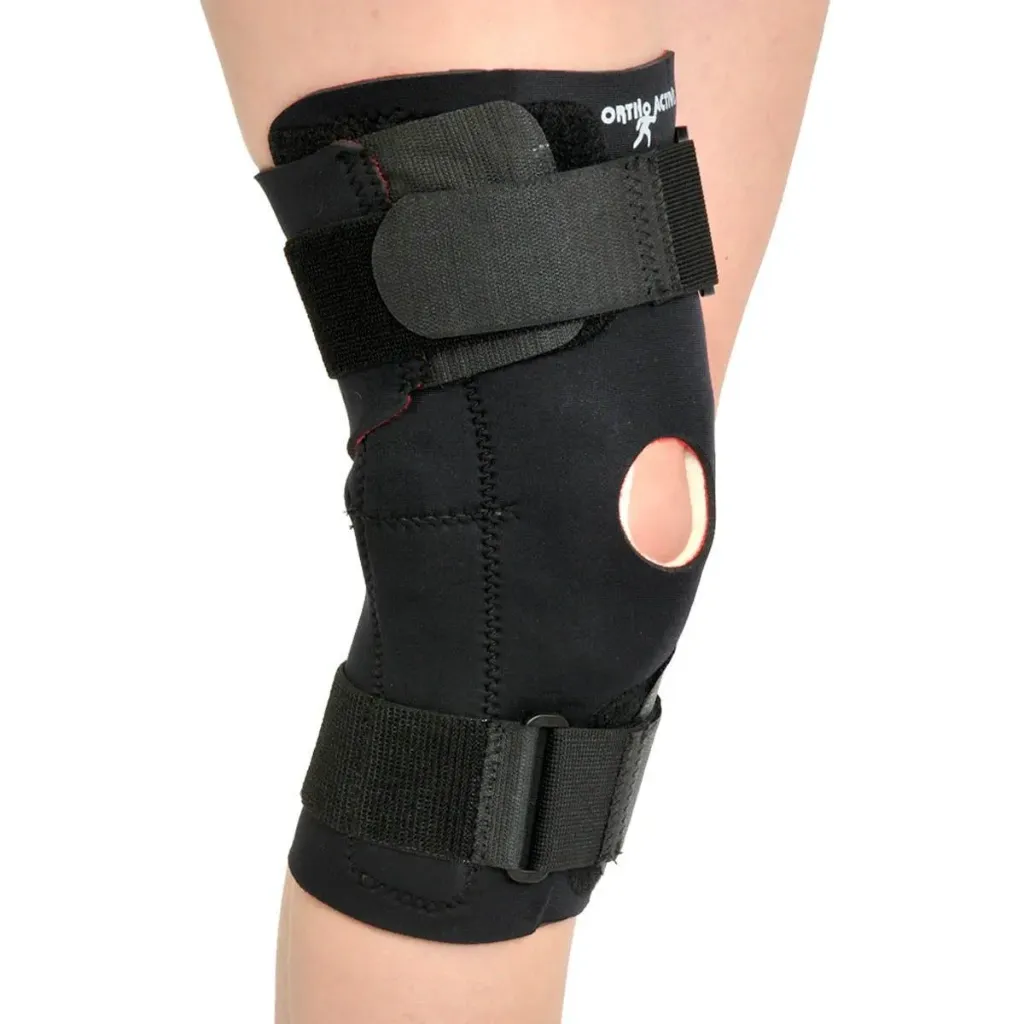 Orthoaid Neoprene Knee Brace with Hinge (XL) for Advanced Knee Support, Stability, and Rehabilitation