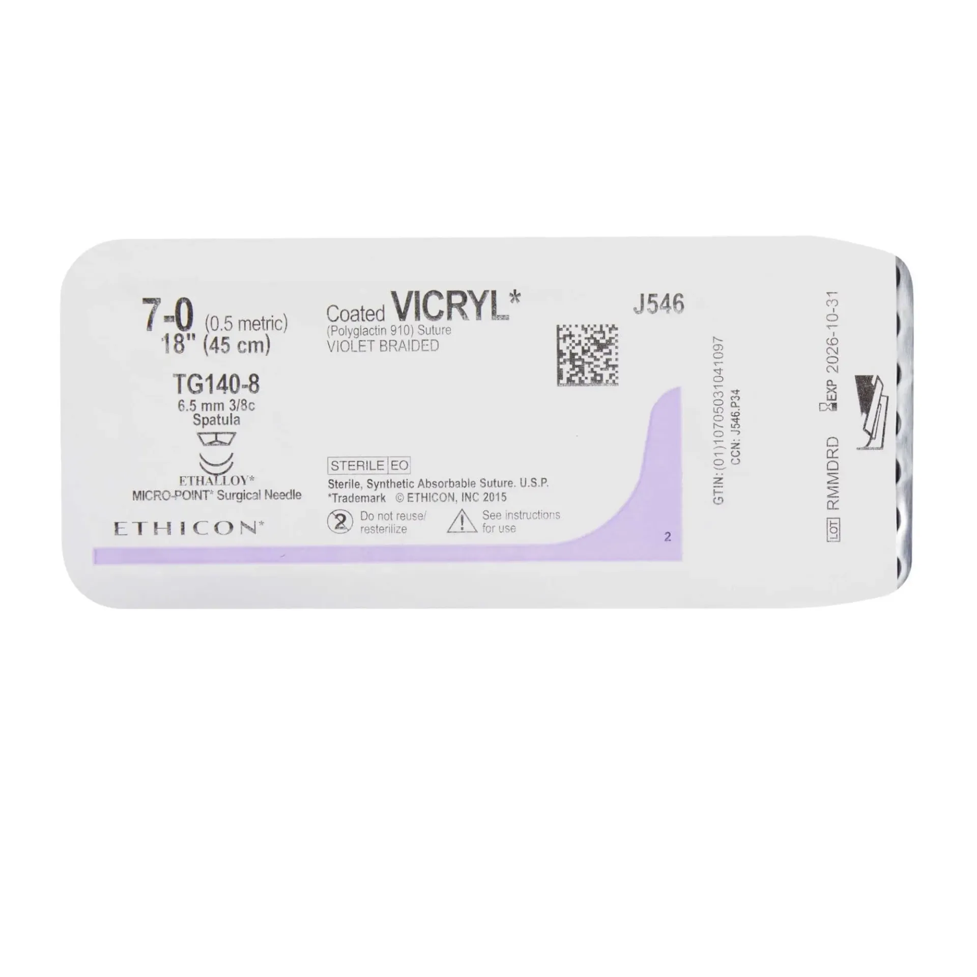 Polyglactin Suture 7/0 RB