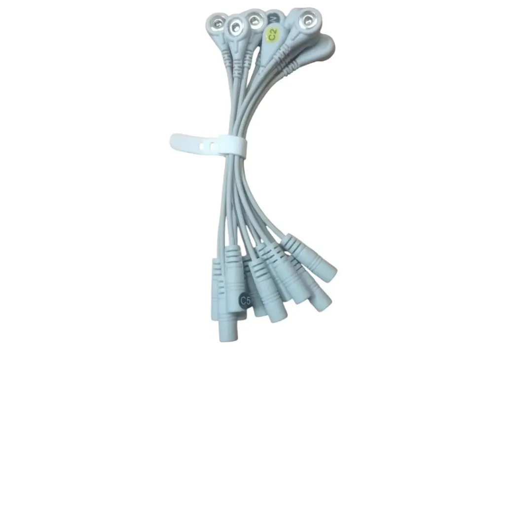 ECG Adapter Set of 10 - For Reliable ECG Monitoring and Electrode Connectivity