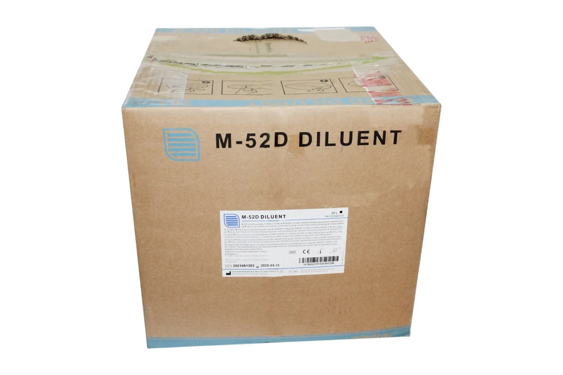 Mindray Hematology 5-Part Diluent 20 Litres (M-52D) for BC-5000 Series Hematology Analyzers