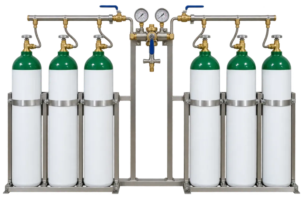 3 × 2 Manual Oxygen Manifold System