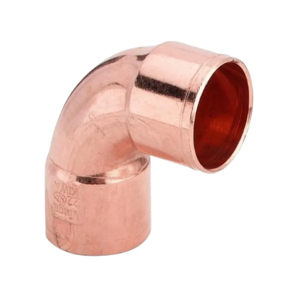 22mm Diameter Degreased Copper Elbow – Medical Gas Pipeline Fitting for MGPS Installations