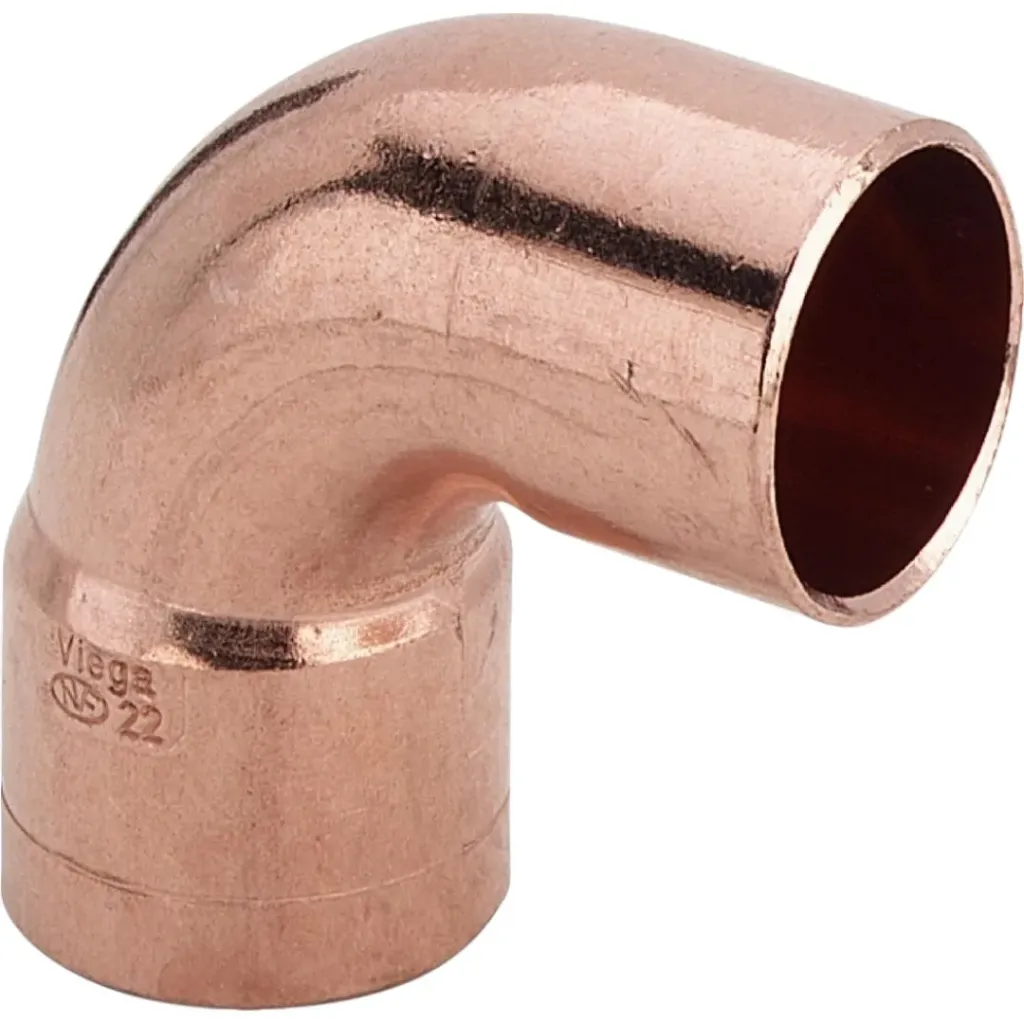 22mm Diameter Degreased Copper Elbows – Medical Gas Pipeline Copper Fittings