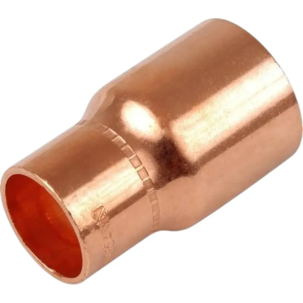 22 × 15mm Diameter Degreased Copper Reducer – Medical Gas Pipeline Reducing Fitting