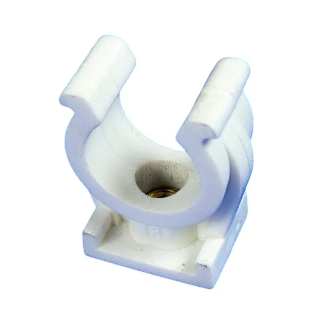 12mm Plastic Wall Clamp – Medical Gas Copper Pipe Support Clip for MGPS Installations
