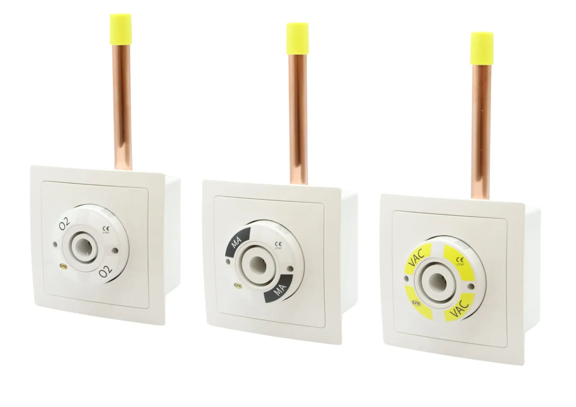 CPX UK Oxygen Terminal Outlet – Wall-Mounted Medical Gas Outlet for MGPS