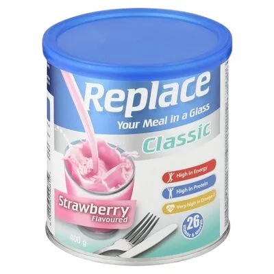 Replace Junior 400g (Vanilla, Chocolate & Strawberry) – Complete Meal Replacement Shake for Children