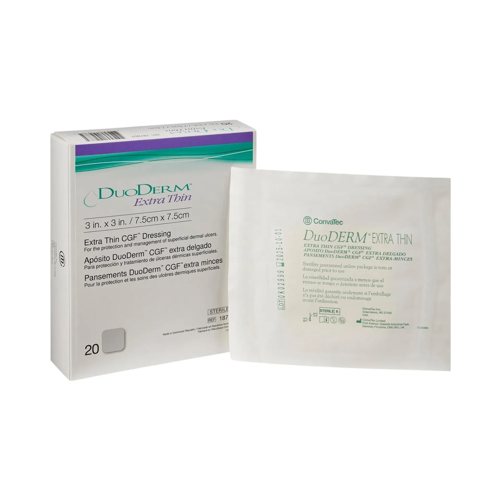 DuoDERM® Extra Thin Dressing 20 × 20 cm – ConvaTec Hydrocolloid Wound Dressing (Per Piece) SEO Description