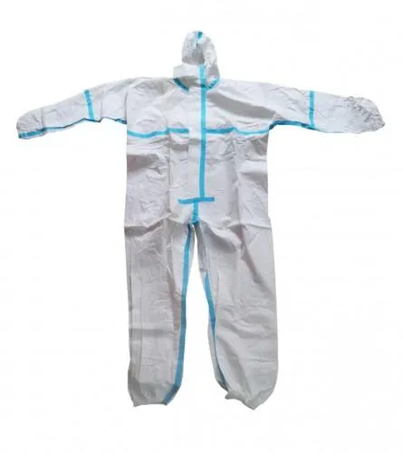 PPE Coverall XL – Disposable Full-Body Protective Coverall with Blue Taped Seams